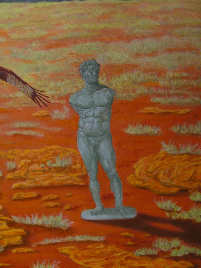 désert,huile 106cm sur 74 cm. prix 450 euros.